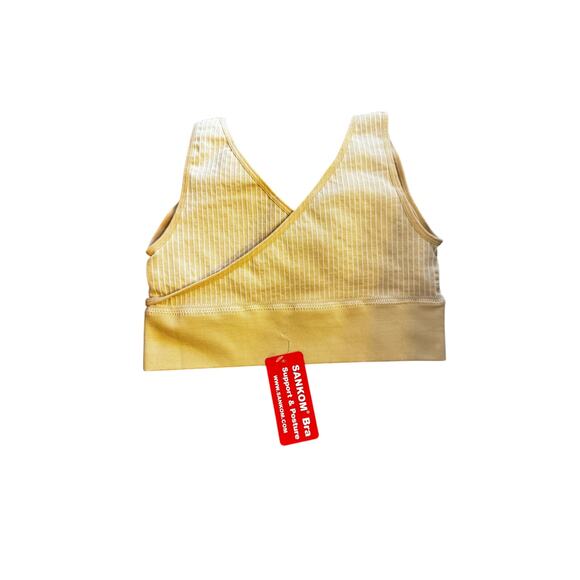 New With Tags SANKOM Patent Support & Posture & Cooling Bra Cream Sz S/M - Picture 2 of 4